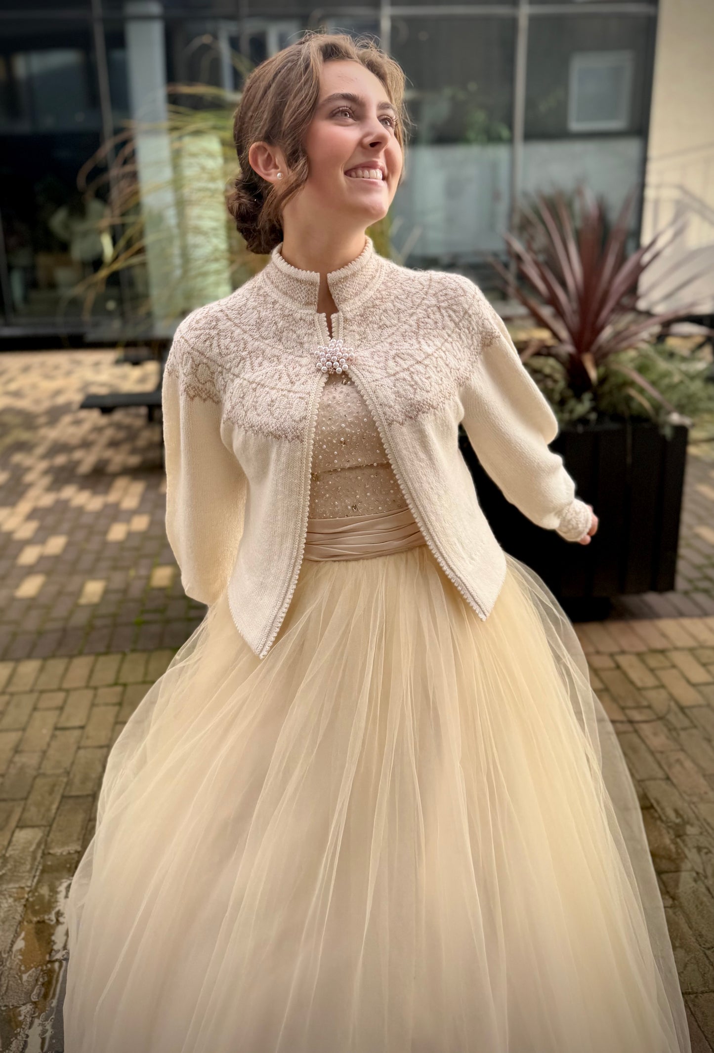 BUNADSTRIKK HEFTE Rose Festjakke