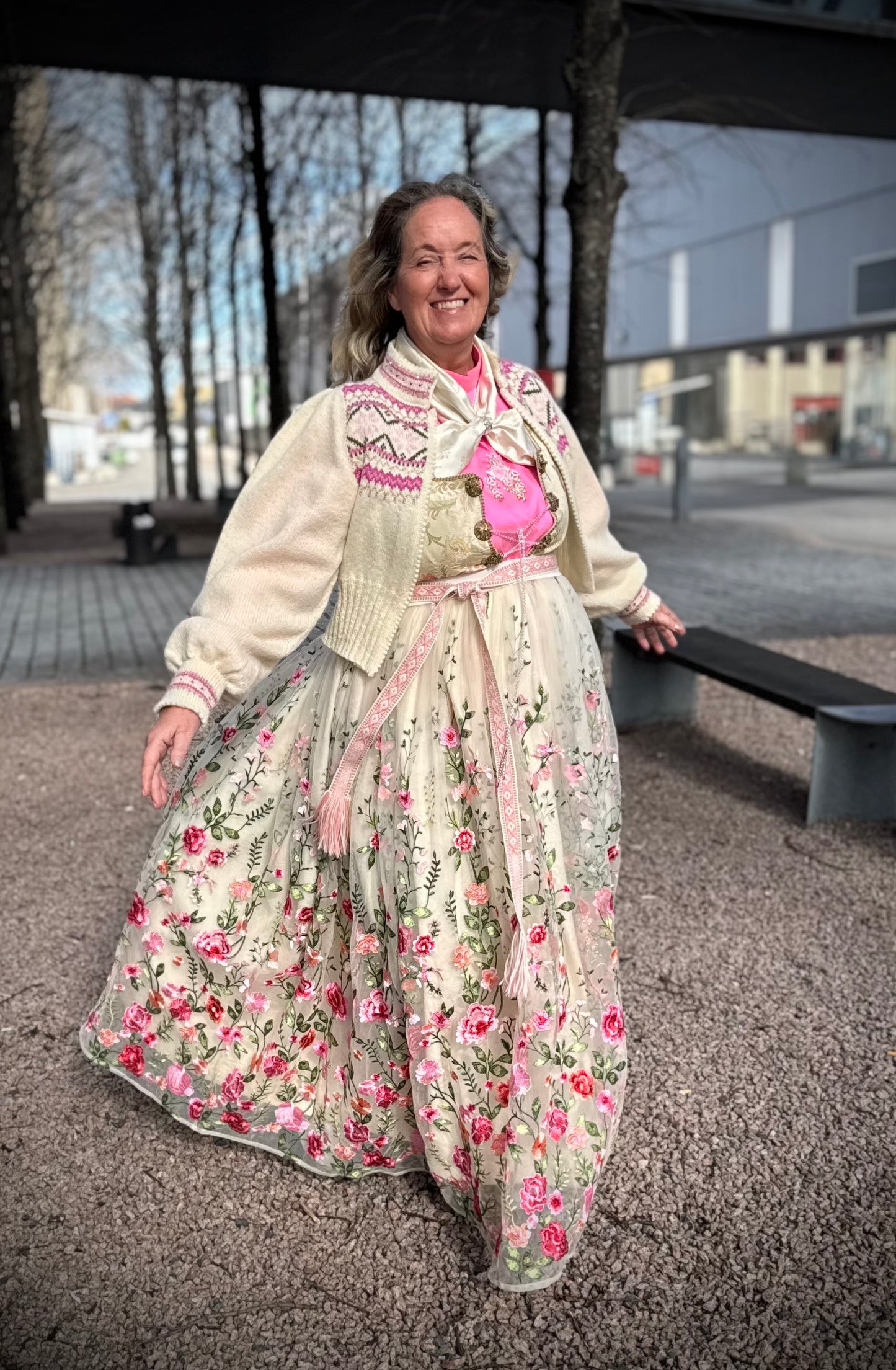 Karoline (Digital) tilpasset bunader med stjernemønster